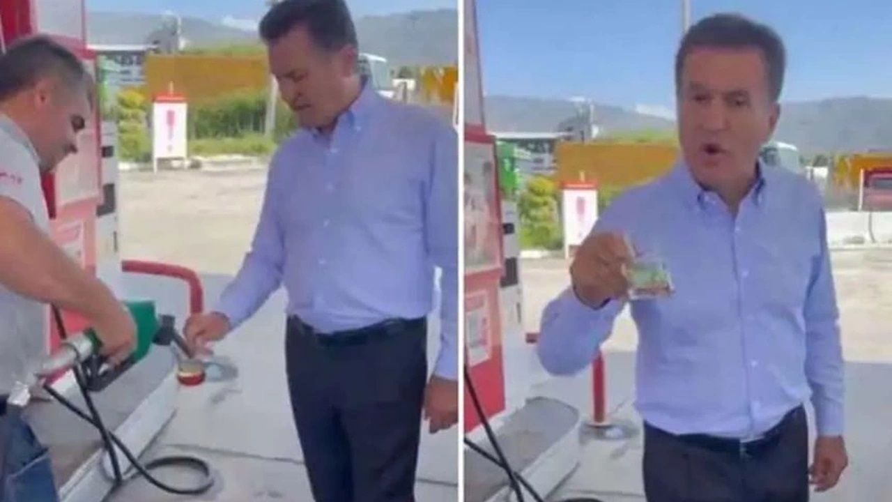Benzin istasyonundan bir bardak akaryakıt alan Sarıgül'den zam tepkisi: 1 bardak benzin olmuş 10 lira - Elips Haber