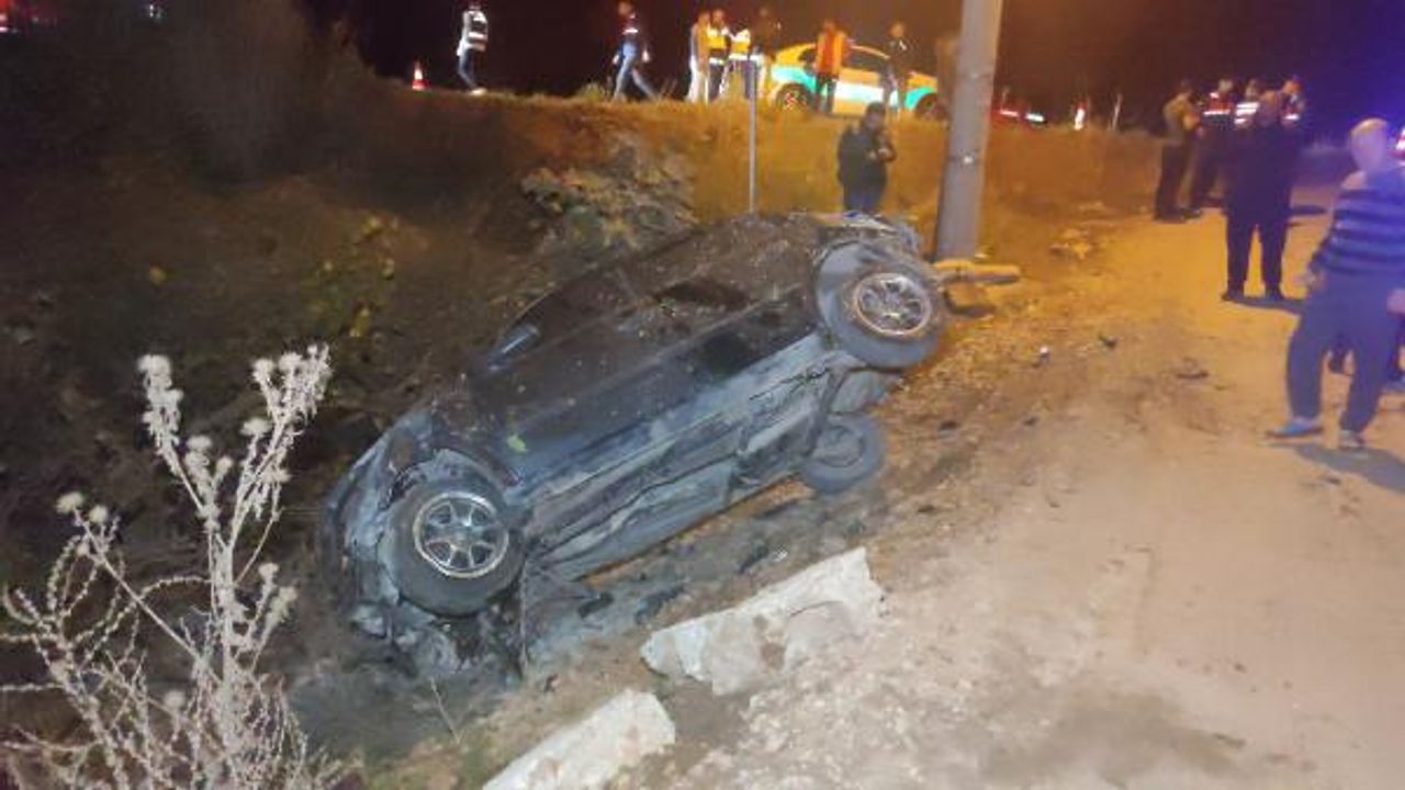 Bursa'da otomobil dere yatağına düştü: 3 yaralı