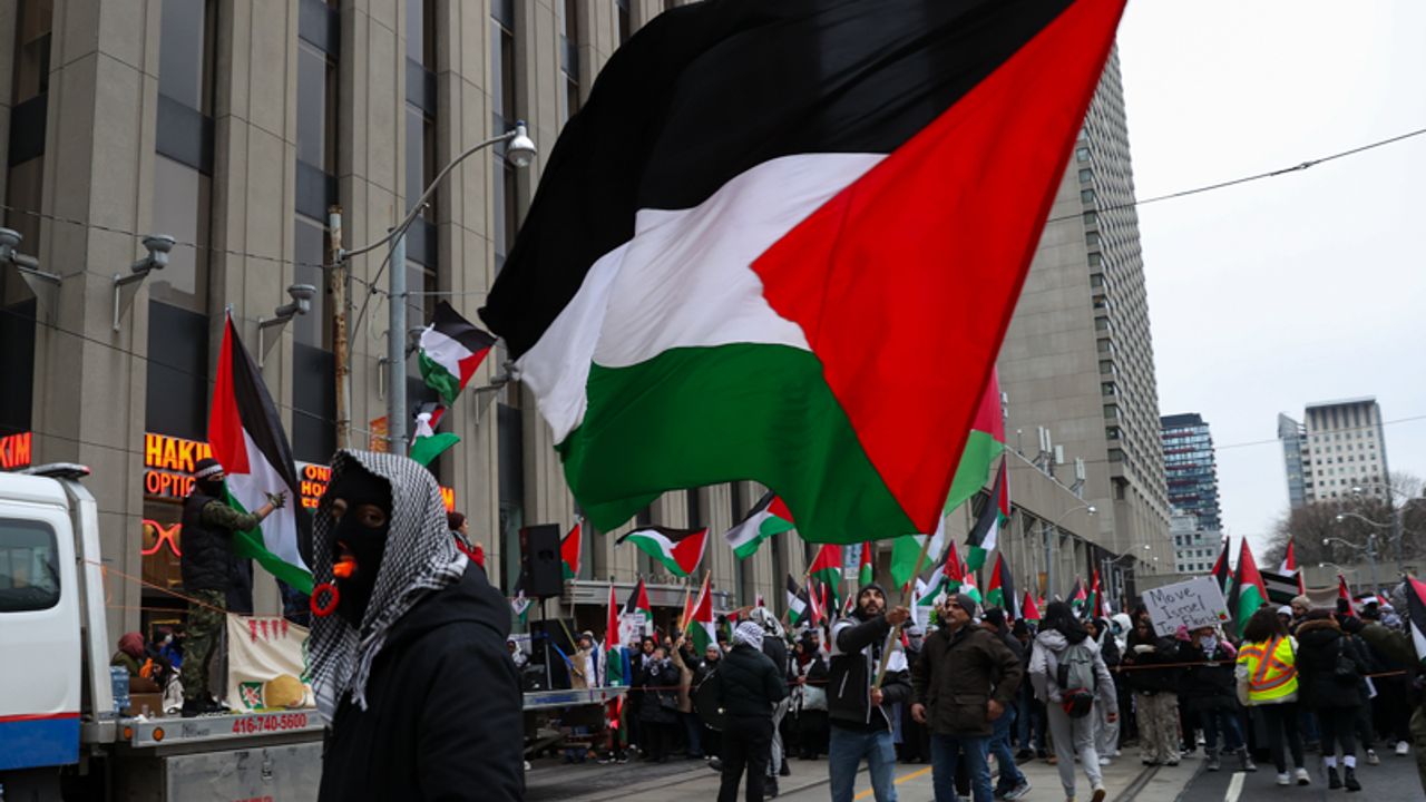 Kanada’da yüzlerce kişi İsrail'i protesto etti