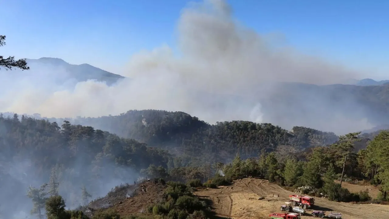 Muğla'daki orman yangını 3'üncü günde de devam ediyor