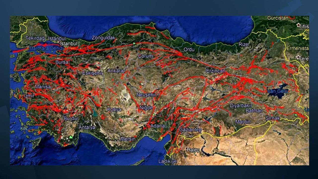 Diri fay hattı haritası güncellendi: 45 il ve 110 ilçe risk altında