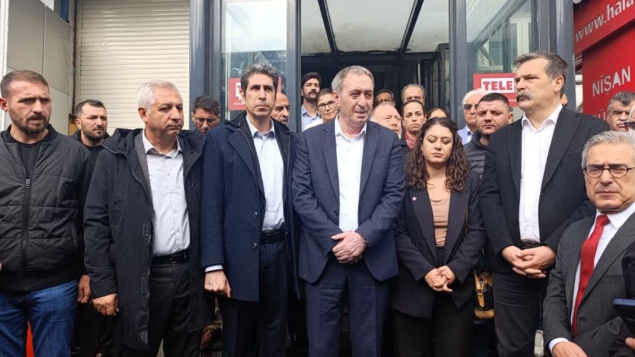 DEM Parti öncülüğündeki partilerden TELE1’e destek ziyareti