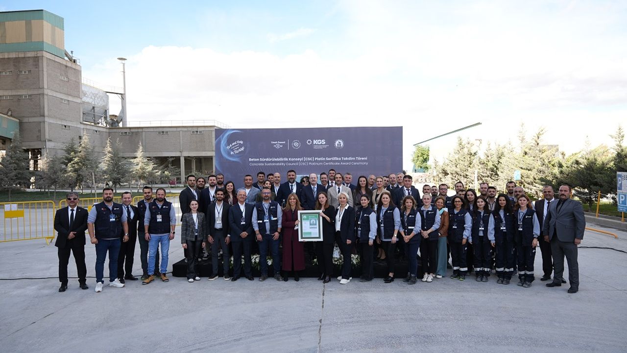 Türkiye’nin ilk ’Platin’ CSC Sertifikalı çimento fabrikası