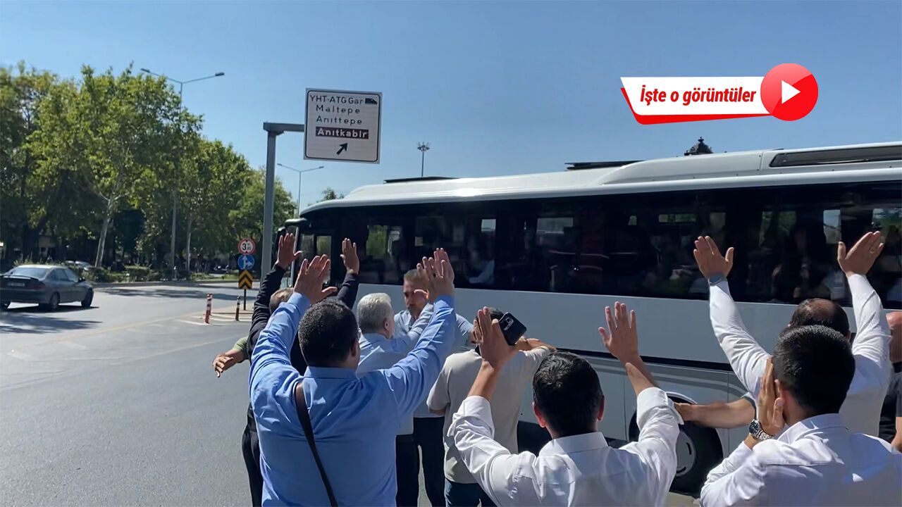 Süleymancılar, tutuklanan Alihan Kuriş’e el salladı, otobüsün peşinden koştu!