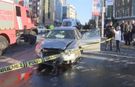 Şişli'de otomobil yayalara çarptı: 5 kişi yaralandı