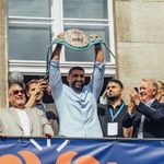 WBC Şampiyonu Agit Kabayel, Almanya'nın Bochum kentinde coşkuyla karşılandı