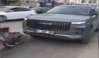 Önce otomobiliyle çarptı sonra kaskını ezdi