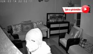 Fatih'te evine giren hırsızı güvenlik kamerasından seslenerek kaçırdı!