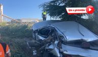 Yol kenarında park halindeki otomobile çarptı: 1 ölü, 1 yaralı