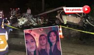 Rize'de 3 kız arkadaşın yanarak öldüğü trafik kazası kamerada!