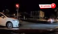Aracına çarpıp kaçan sürücüyü takip edip yakaladı: O anlar kamerada