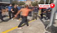 Kendini yaralayıp bıçakla polislerin üzerine yürüdü: İşte o anlar!