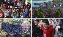 Türkiye'nin dört bir yanında milli maç heyecanı: İşte birbirinden güzel kareler!
