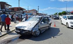 Samsun'da iki otomobilin çarpıştığı kazada 4 kişi yaralandı