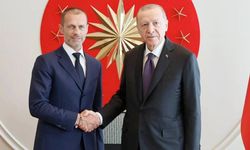 Cumhurbaşkanı Erdoğan, UEFA Başkanı Ceferin ile bir araya geldi
