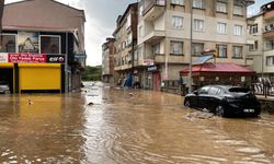 Giresun'da şiddetli yağış etkili oluyor: Dere taştı, bir mahalleyi su bastı