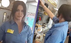 Ünlü şarkıcı Lana Del Rey, waffle dükkanında garsonluk yaptı