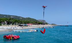 Antalya'da Alman turist, cankurtaran dron tarafından kurtartıldı