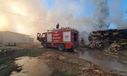 Tokat'ta çıkan yangında 2 bin balya saman zarar gördü