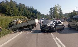 Ordu'da otomobil ile kamyonet çarpıştı: 1 ölü