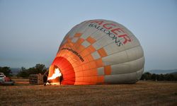 Muğla'da sıcak hava balon turizmi için deneme uçuşlarına başlandı