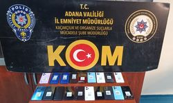 Adana'da gümrük kaçağı 19 cep telefonu yakalandı