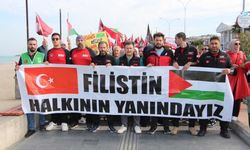 Samsun'da 'Büyük Filistin Yürüyüşü' düzenlendi