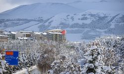 Erzurum'dan kar manzaraları büyüledi