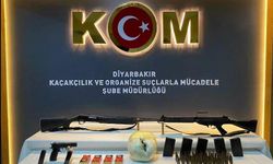 Diyarbakır’da buğdayın arasından tabanca, tüfek ve uyuşturucu çıktı