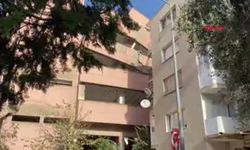 İzmir'de bir okul binası yan yattı: Çevredeki evler tahliye edildi