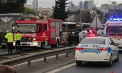 15 Temmuz Şehitler Köprüsü'nde zincirleme kaza: Trafik kilitlendi