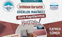 Kayseri Büyükşehir'den istihdam garantili overlok kursu