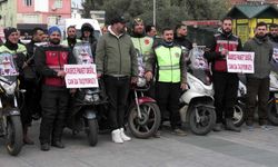 İstanbul Adalet Sarayı'nda motokurye eylemi