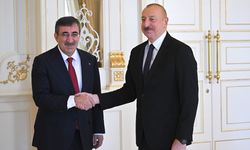 Azerbaycan Cumhurbaşkanı Aliyev, Cumhurbaşkanı Yardımcısı Yılmaz'ı kabul etti