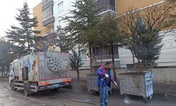 Ankara Sincan'da sokak temizliği