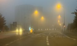Edirne'de yoğun sis: Görüş mesafesi 30 metre