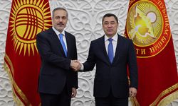 Kırgızistan Cumhurbaşkanı Caparov, Dışişleri Bakanı Fidan'ı kabul etti