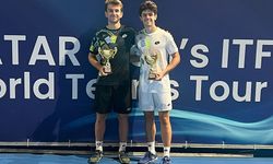 Milli tenisçi Ergi Kırkın'dan Katar'da çifte şampiyonluk