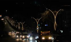 Ankara'da yeni aydınlatma sistemiyle Sincan caddeleri ışıl ışıl
