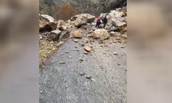 Şırnak-Hakkari kara yolunda heyelan meydana geldi