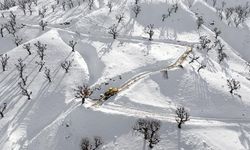 Sason’da 32 yerleşim yerinin yolu kardan kapandı