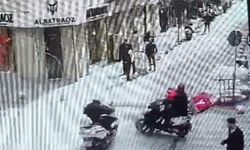 Şişli'de iki motosiklet çarpıştı