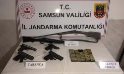 Samsun'da kaçak silah ve uyuşturucu operasyonu