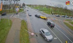 Çekya’da sürücü 4 trafik kuralını ihlal ederek kaza yaptı