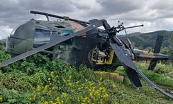 Askeri helikopter zorunlu iniş yaptı: 1 personel yaralı