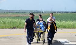 Ağaç budarken parmağı koptu, ambulans helikopterle sevk edildi