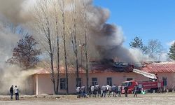 Erzurum Şeker Fabrikası'nda yangın