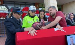 Isparta'da trafik kazasında şehit olan trafik polisi için tören düzenlendi