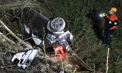 Karabük'te şarampole devrilen aracın sürücüsü öldü