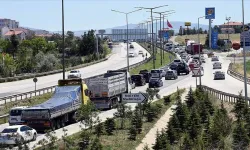 Kırıkkale’de bayram trafiği yoğunluğu başladı